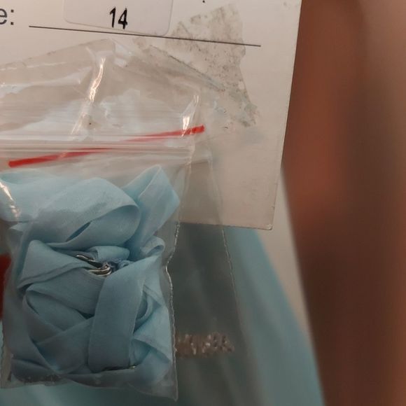 Mac Duggal Beautiful Strapless Silk Rhinestone and Sequin Dress Size 14 - Picture 12 of 13